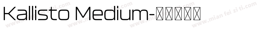 Kallisto Medium字体转换